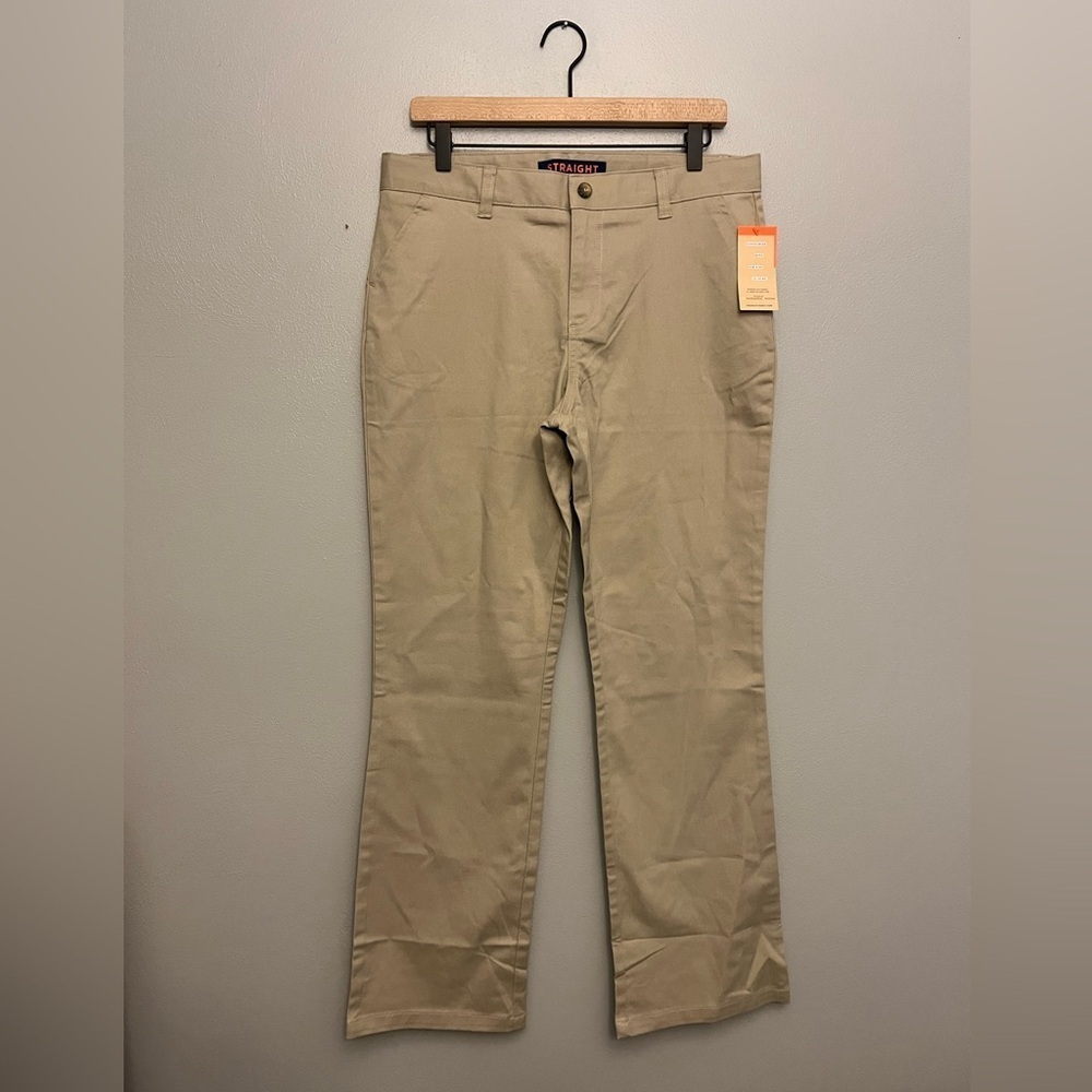 NWT French Toast Girls Straight Fit Twill Pants - Size 18 1/2 Plus